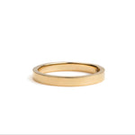 Christine Yellow Gold Flat Wedding Band - MTD