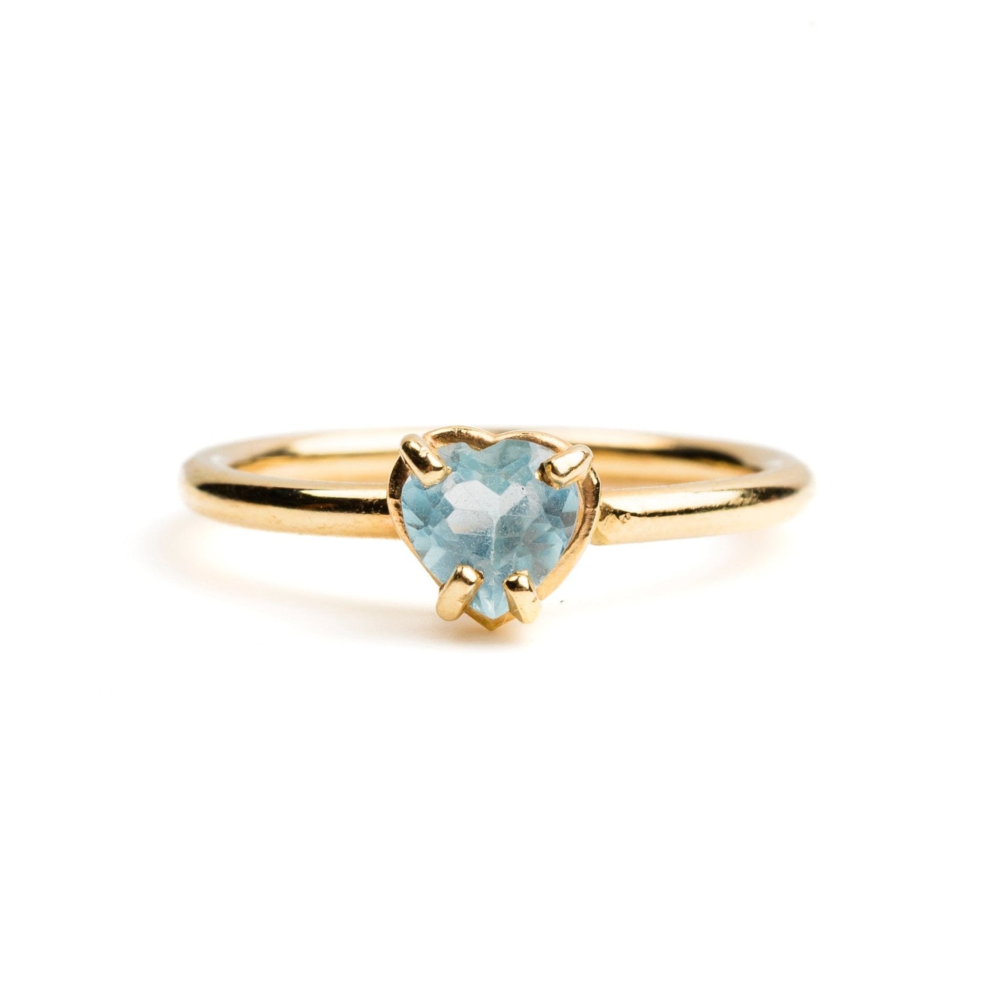 Isla Blue Sapphire Heart Engagement Ring - MTD