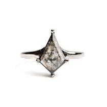 Gwendoline Salt and Pepper Kite Diamond Engagement Ring - MTD