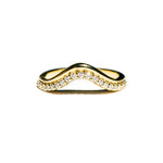 Current Curved Diamond Wedding Band - MTD