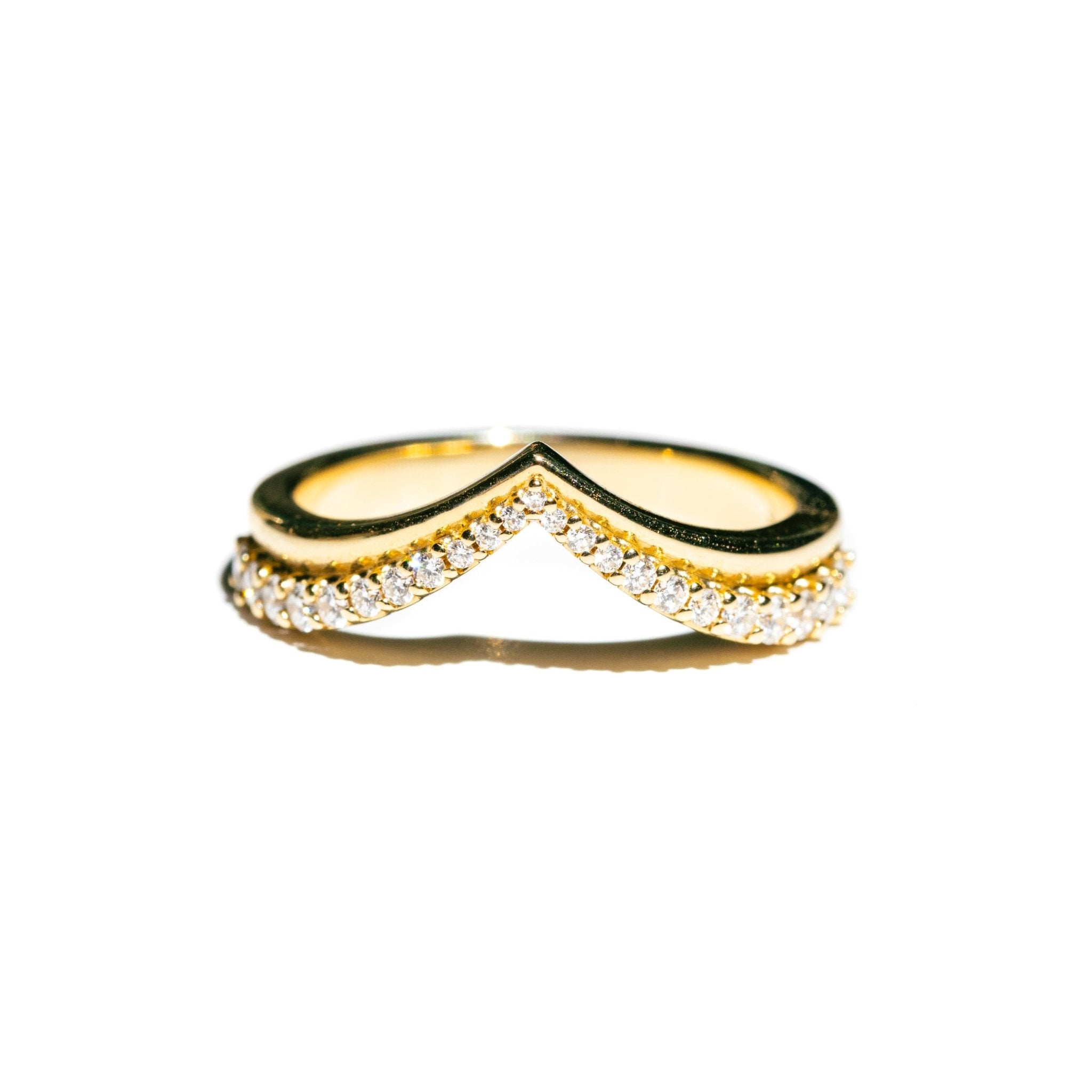 Eliana Diamond V Shape Wedding Band - MTD