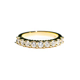 Alaskan Stars 9 Stone Round Diamond Wedding Band or Anniversary Band - MTD