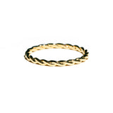 Golden Hour Twisted Rope Stacking Wedding Band