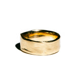 Drift Men's Organic Textured Gold Wedding Band - MTD