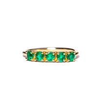 Bells of Ireland 5 Stone Emerald Wedding Band - MTD