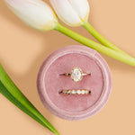 Afterglow Round Diamond Bezel Set Wedding Band - MTD