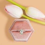 Dew Drop Fantasy Cut Pear Sapphire Engagement Ring - MTD