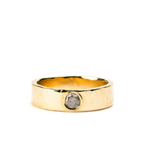 Cove Men's Bezel Set Salt and Pepper Diamond Wedding Band - MTD