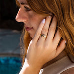 Aspen Flush Set Ombre Diamond Wedding Band - MTD