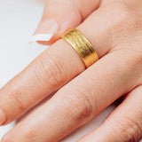 Rushing Rapids Textured Men's Wedding Band - MTD
