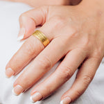 Rushing Rapids Textured Men's Wedding Band - MTD