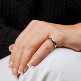 Caspian Sleek European Low Dome Wedding Band - MTD