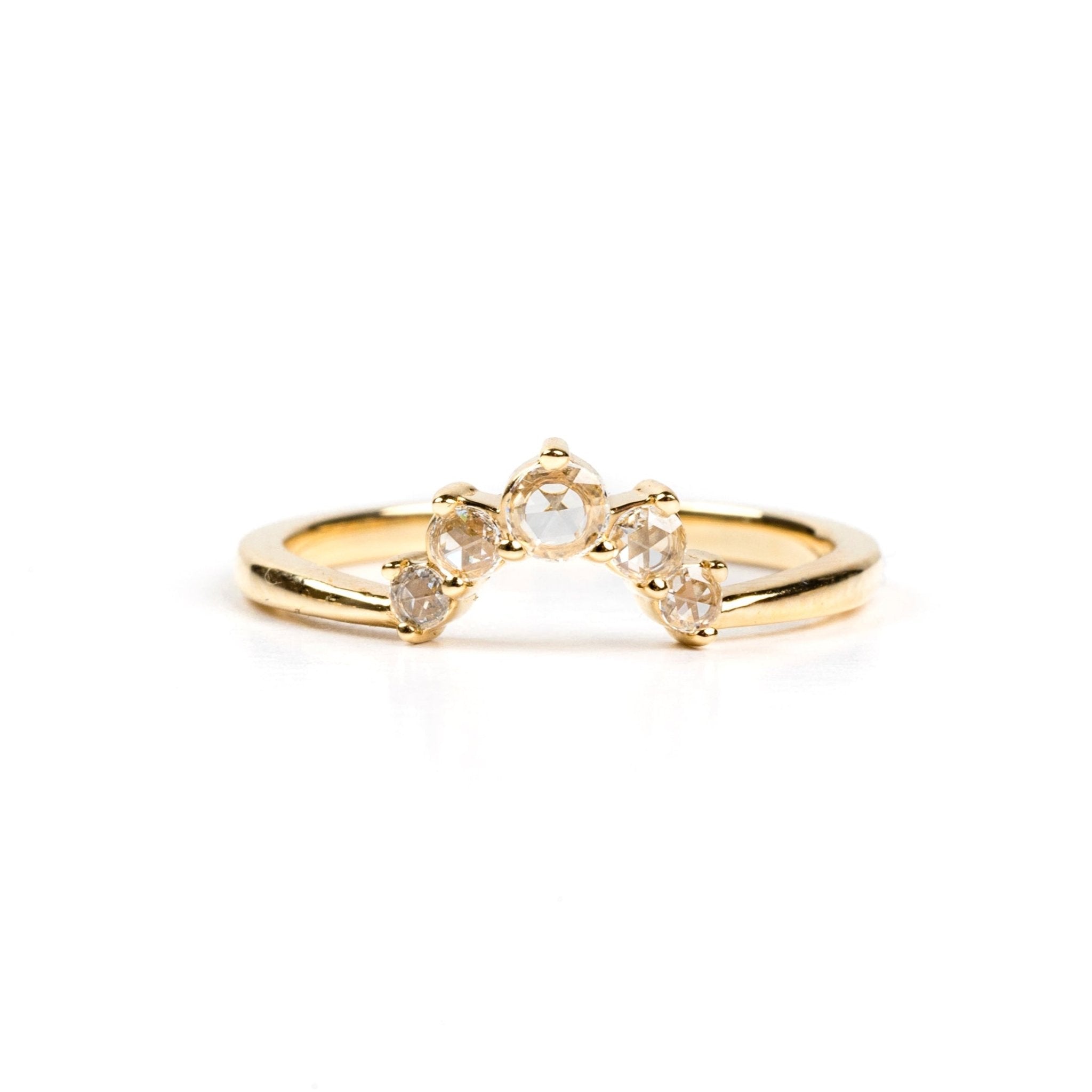 Sunny Curved Diamond Wedding Band - MTD