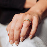 Sylvia Bezel Set Organic Diamond Eternity Stacking Wedding Ring