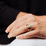 Sylvia Bezel Set Organic Diamond Eternity Stacking Wedding Ring
