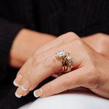 Sylvia Bezel Set Organic Diamond Eternity Stacking Wedding Ring