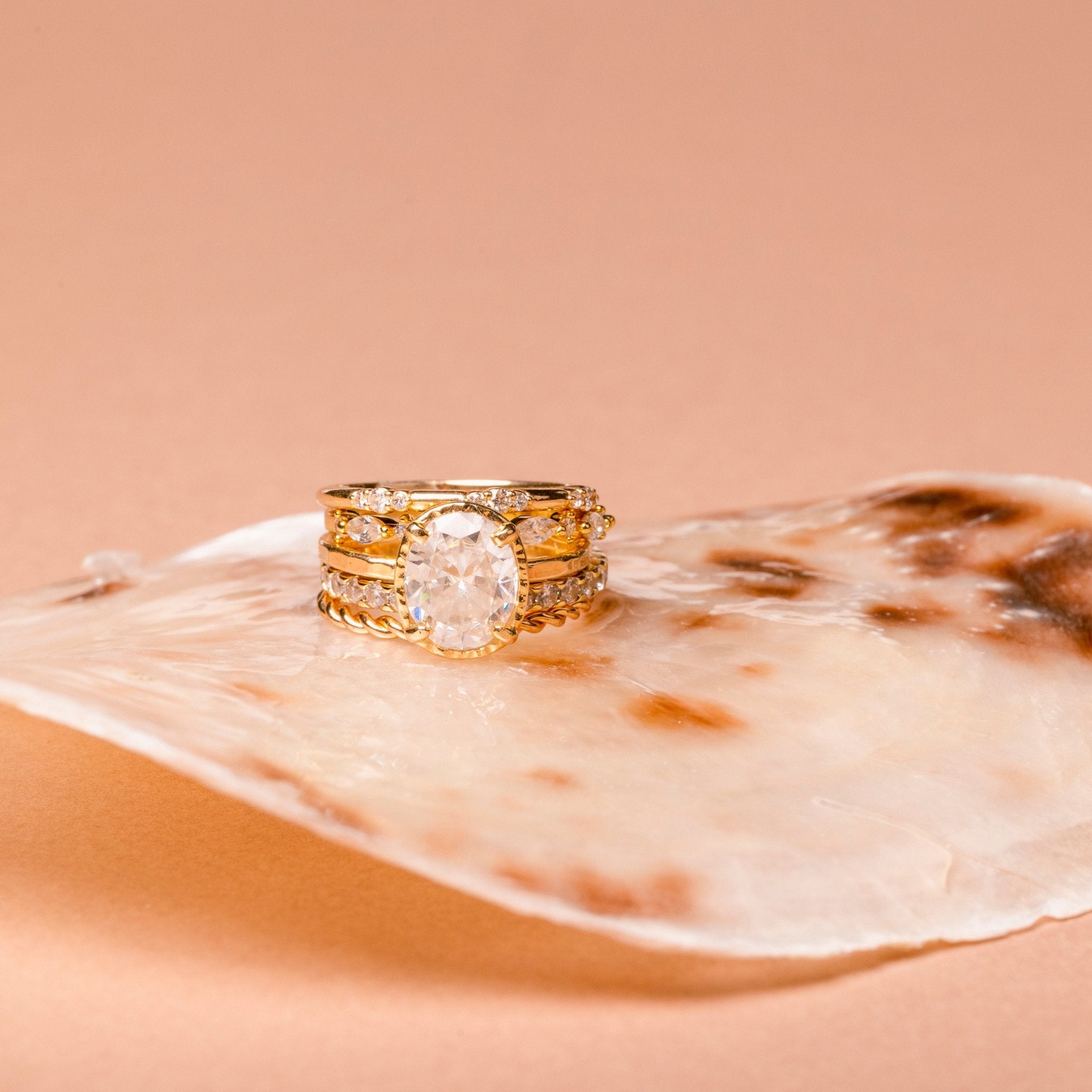 Antique Lace Marquise and Round Diamond Stacking Wedding Band - MTD