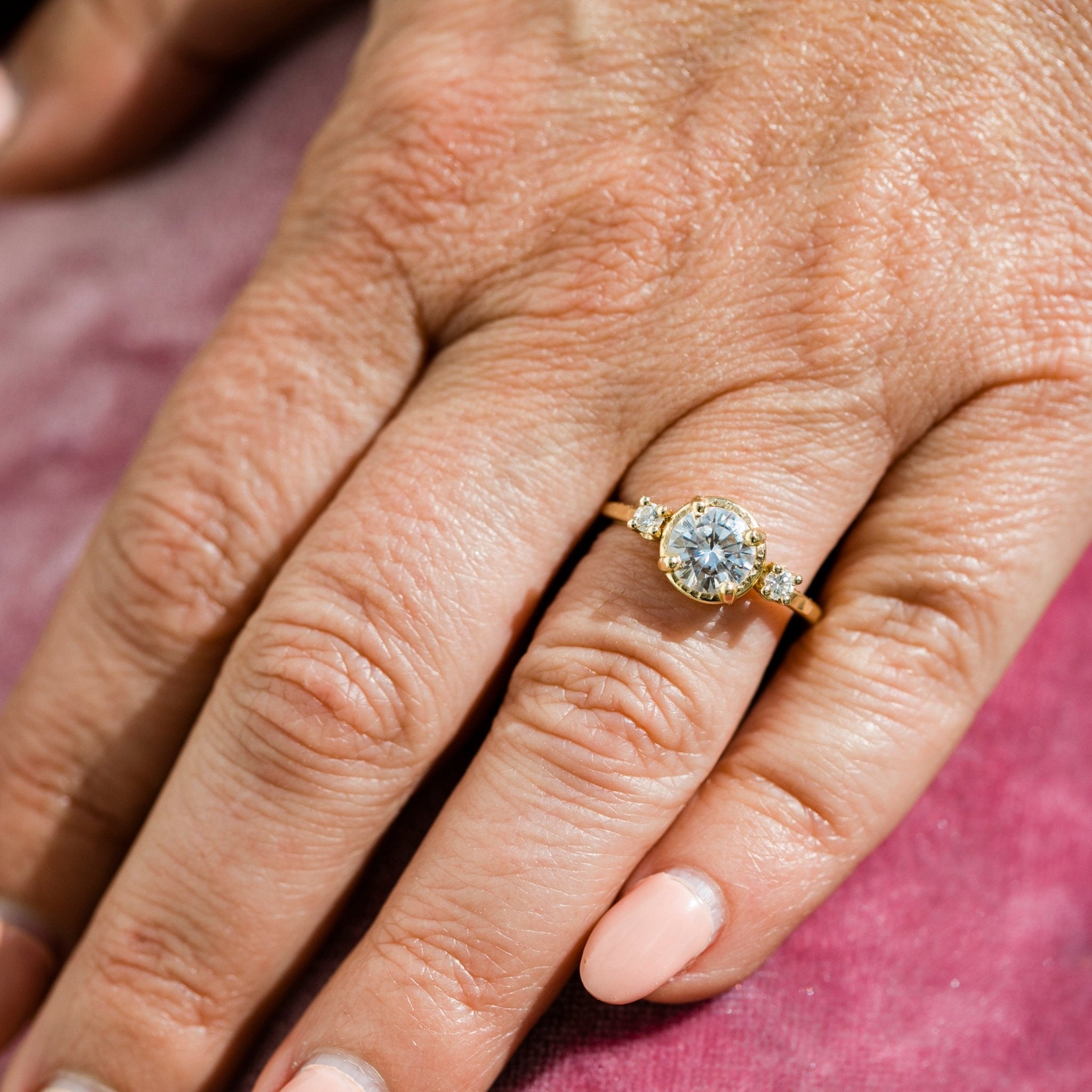 Marla Three Stone ~ Choose Your Diamond - MTD
