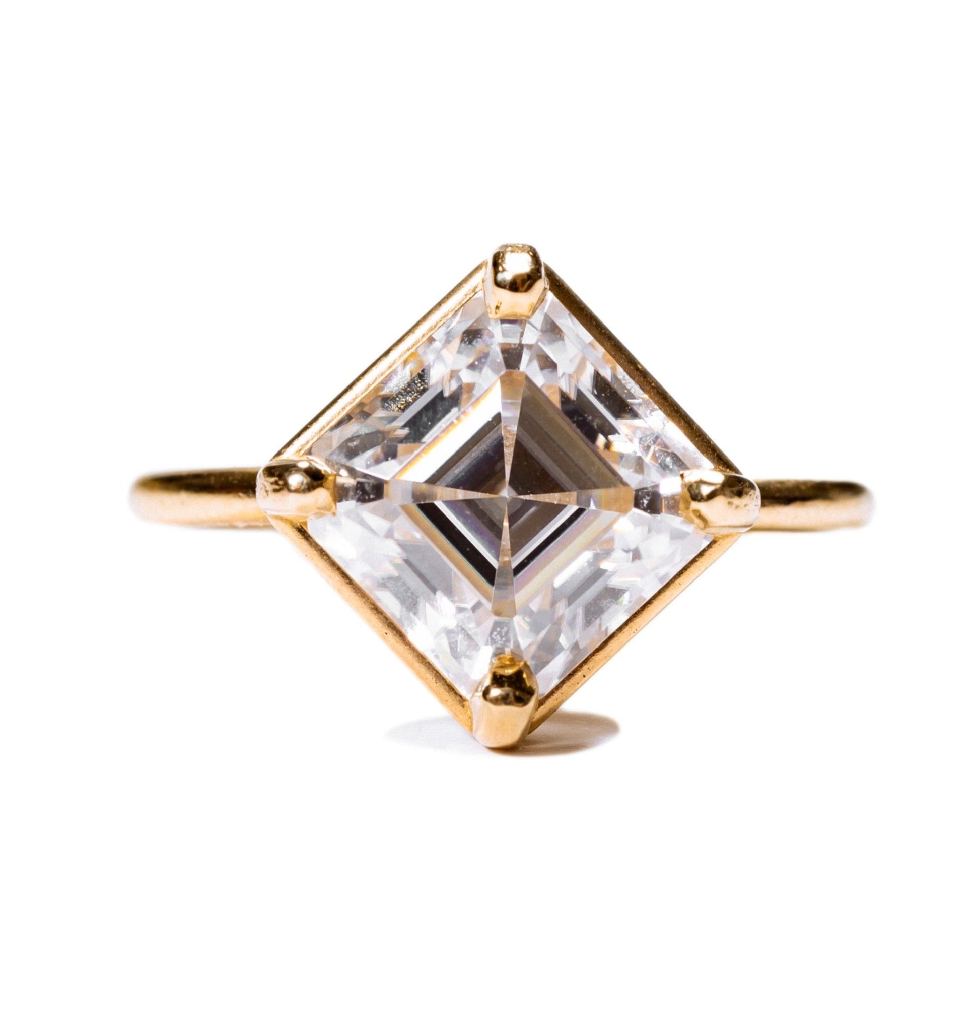 True North Ascher Cut Moissanite Engagement Ring - MTD