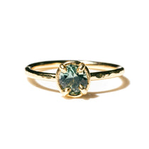 Fantasy Cut Round Blue Montana Sapphire Engagement Ring - MTD