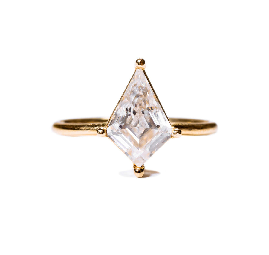 Compass Kite Moissanite Engagement Ring