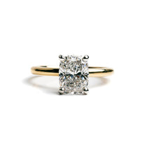 Valerie Hidden Halo Elongated Cushion Cut Lab Diamond Engagement Ring - MTD
