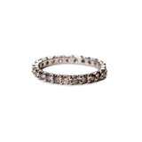 Aurora Salt and Pepper Diamond White Gold Wedding Band - MTD