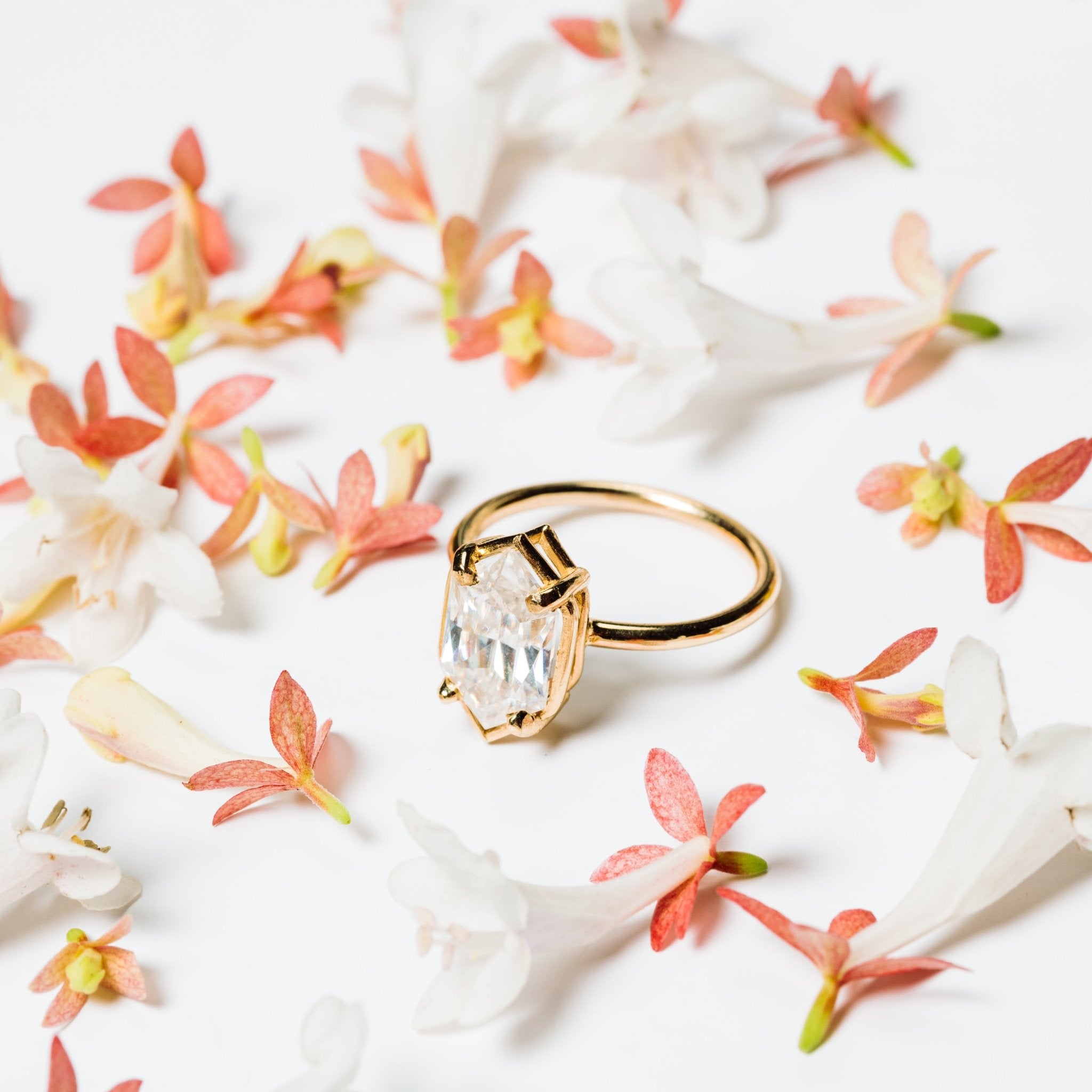 Monique Wide Marquise Moissanite Engagement Ring - MTD