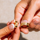 Evermark Fingerprint Wedding Band Set - MTD