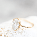 Madeline 3.5ct Elongated Oval Lab Diamond Engagement Ring - MTD