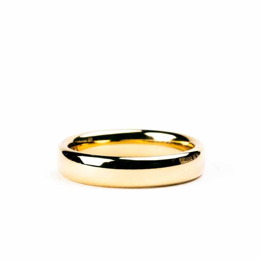 Caspian Sleek European Low Dome Wedding Band - MTD