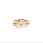 East West Marquise | Moissanite Marquise Engagement Ring 14k Gold - MTD