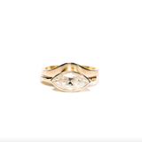 East West Marquise | Moissanite Marquise Engagement Ring 14k Gold - MTD