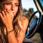 Hammered Thread | Stackable Wedding Band 14k Hammered Gold - MTD