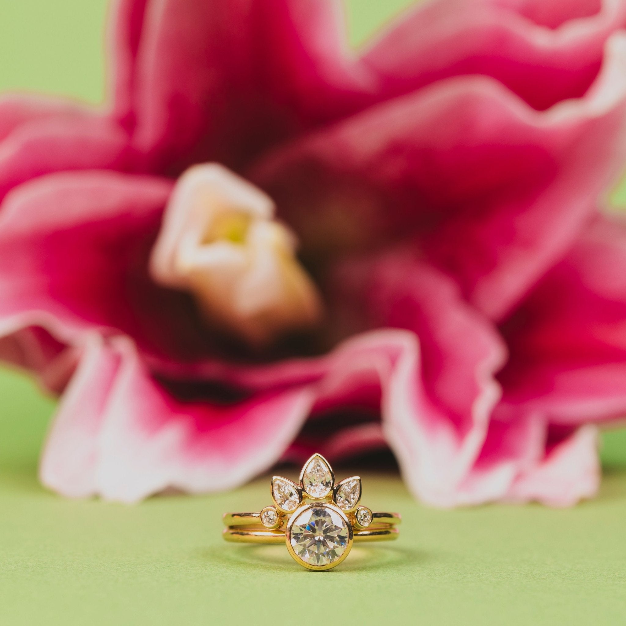 Lydia | 1ct Brilliant Cut Moissanite Engagement Ring - MTD