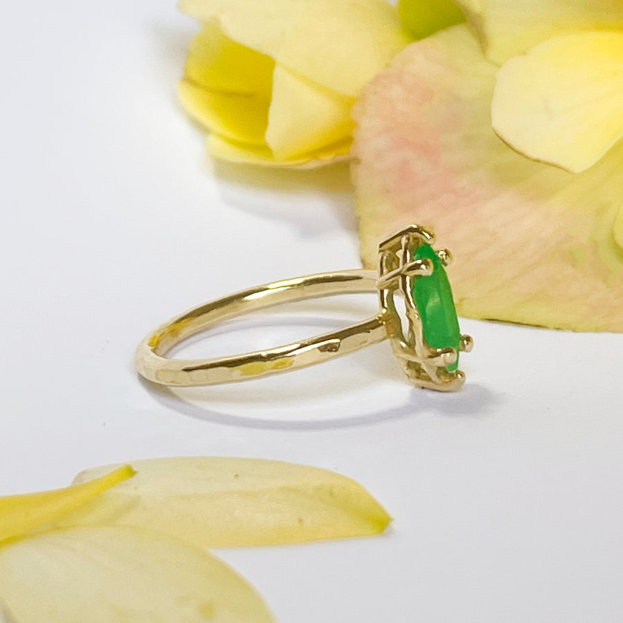 Emerald Eyelet Marquise Emerald Ring - MTD