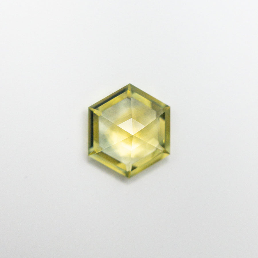 0.75ct 6.72x5.84x2.44mm Hexagon Step Cut Sapphire 19874-01 - MTD