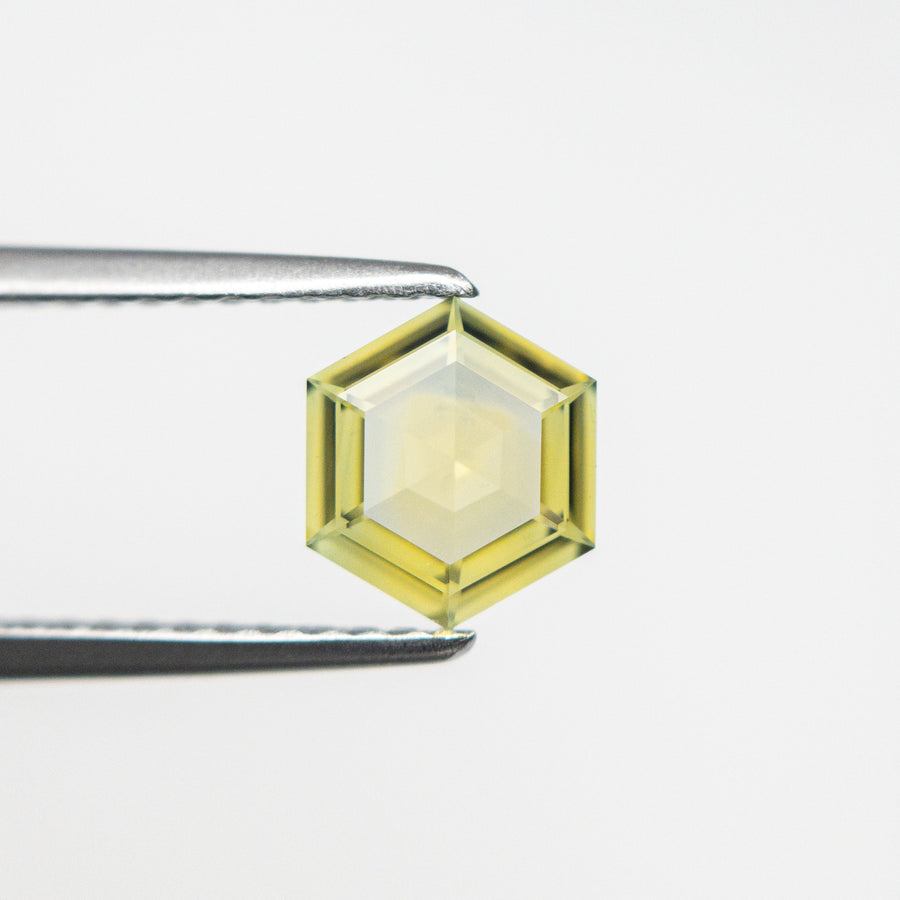 0.75ct 6.72x5.84x2.44mm Hexagon Step Cut Sapphire 19874-01 - MTD