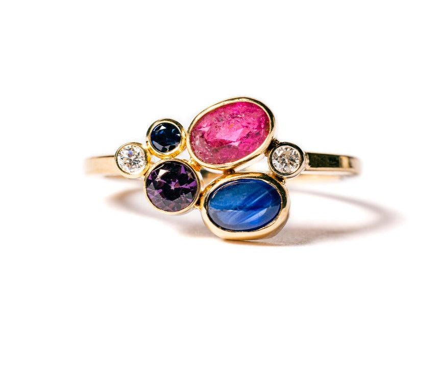 Wildflowers Colorful Cluster Ring - MTD