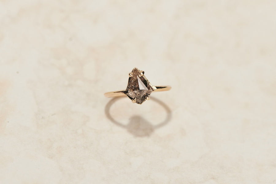 Astrid | Kite Salt and Pepper Diamond Engagement Ring - MTD
