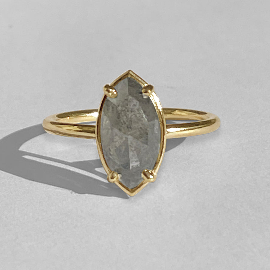 Mya Marquise Salt and Pepper Diamond Engagement Ring - MTD