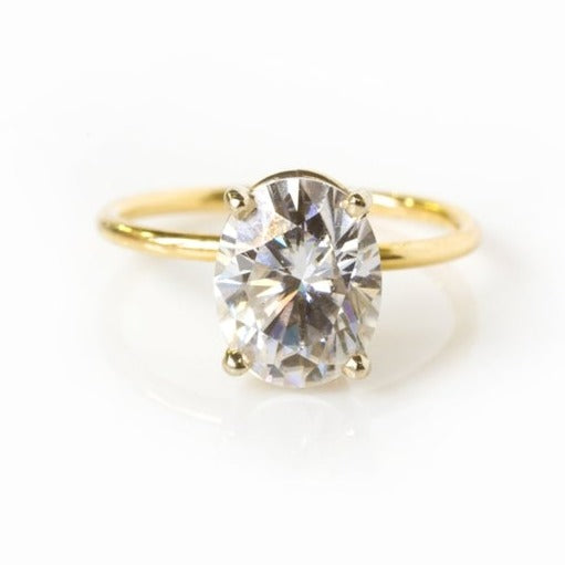 Tess | Moissanite Oval Engagement Ring - Melissa Tyson Designs