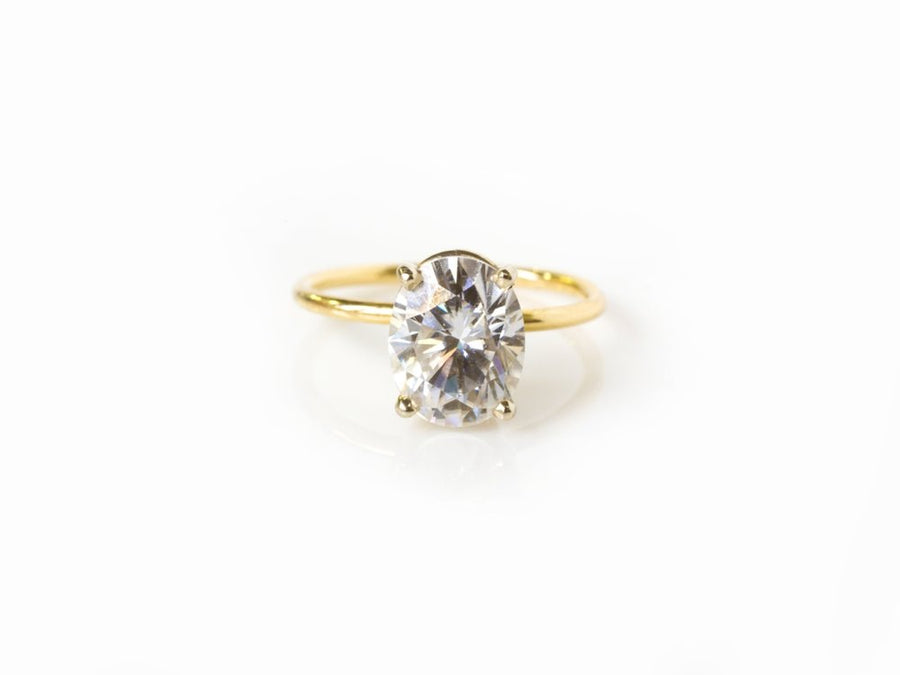 Tess | Moissanite Oval Engagement Ring - Melissa Tyson Designs