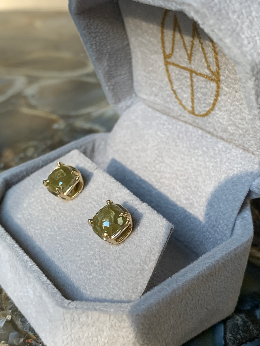 Cushion Cut Diamond Studs - MTD