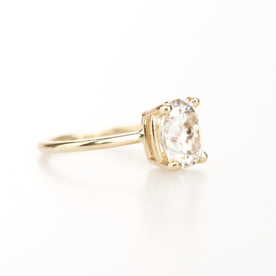 Carolina Elongated Cushion Cut Moissanite Engagement Ring - MTD