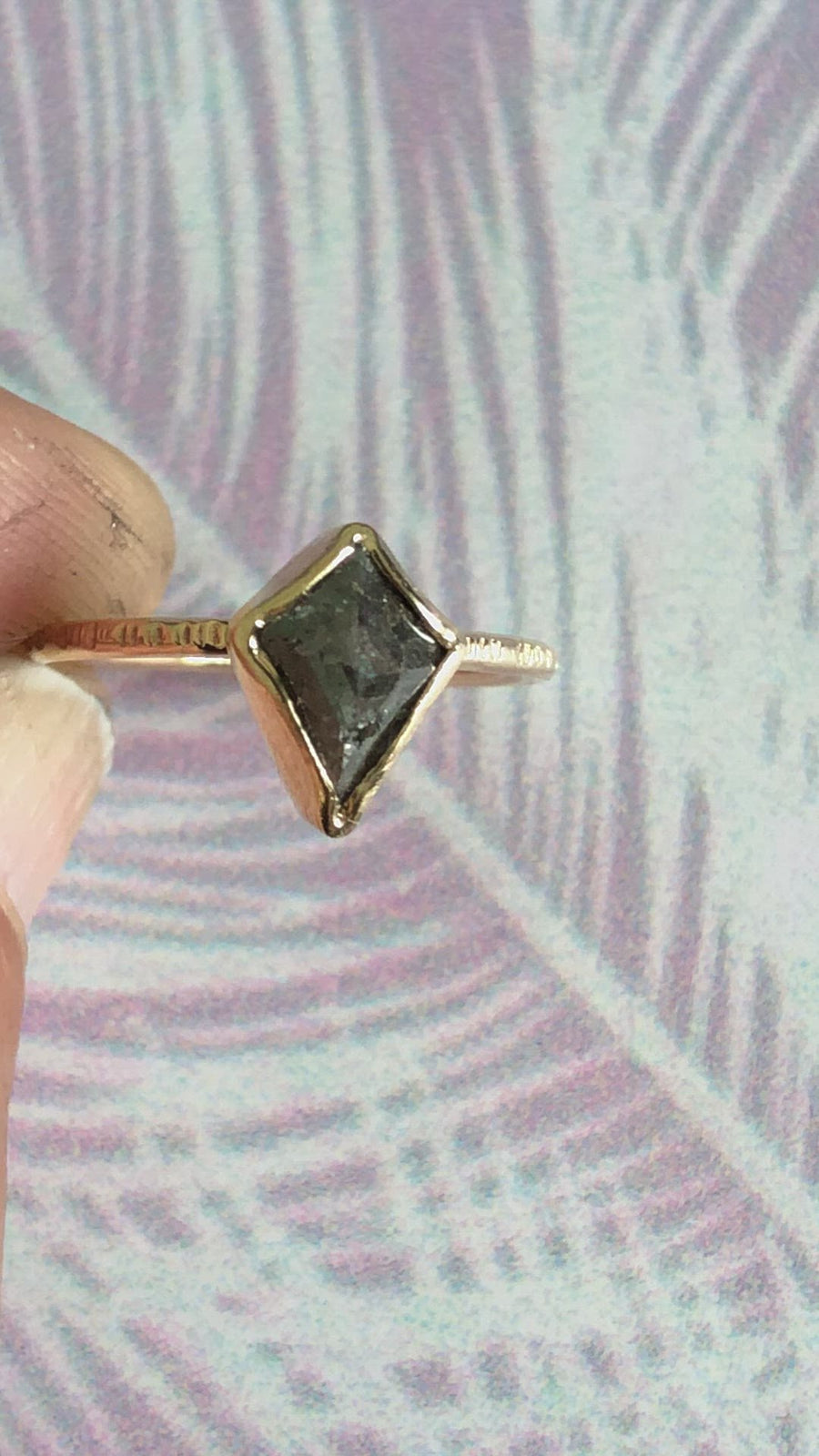 Kite | Gray Diamond Engagement Ring