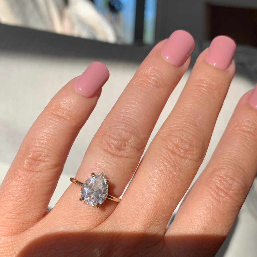 Giana | Pear Moissanite Engagement Ring - MTD