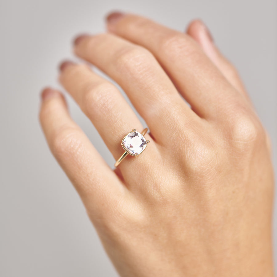 Daisy | 2.5 Pale Pink Morganite Engagement Ring - MTD