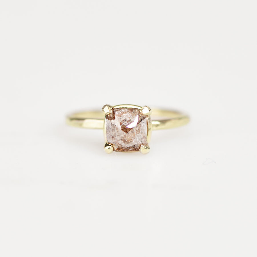 Everly | 1.25ct Salt and Pepper Cushion Rose Cut Diamond - MTD