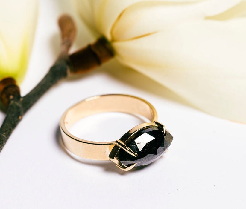 Dory | 3.04ct East West Black Diamond - MTD